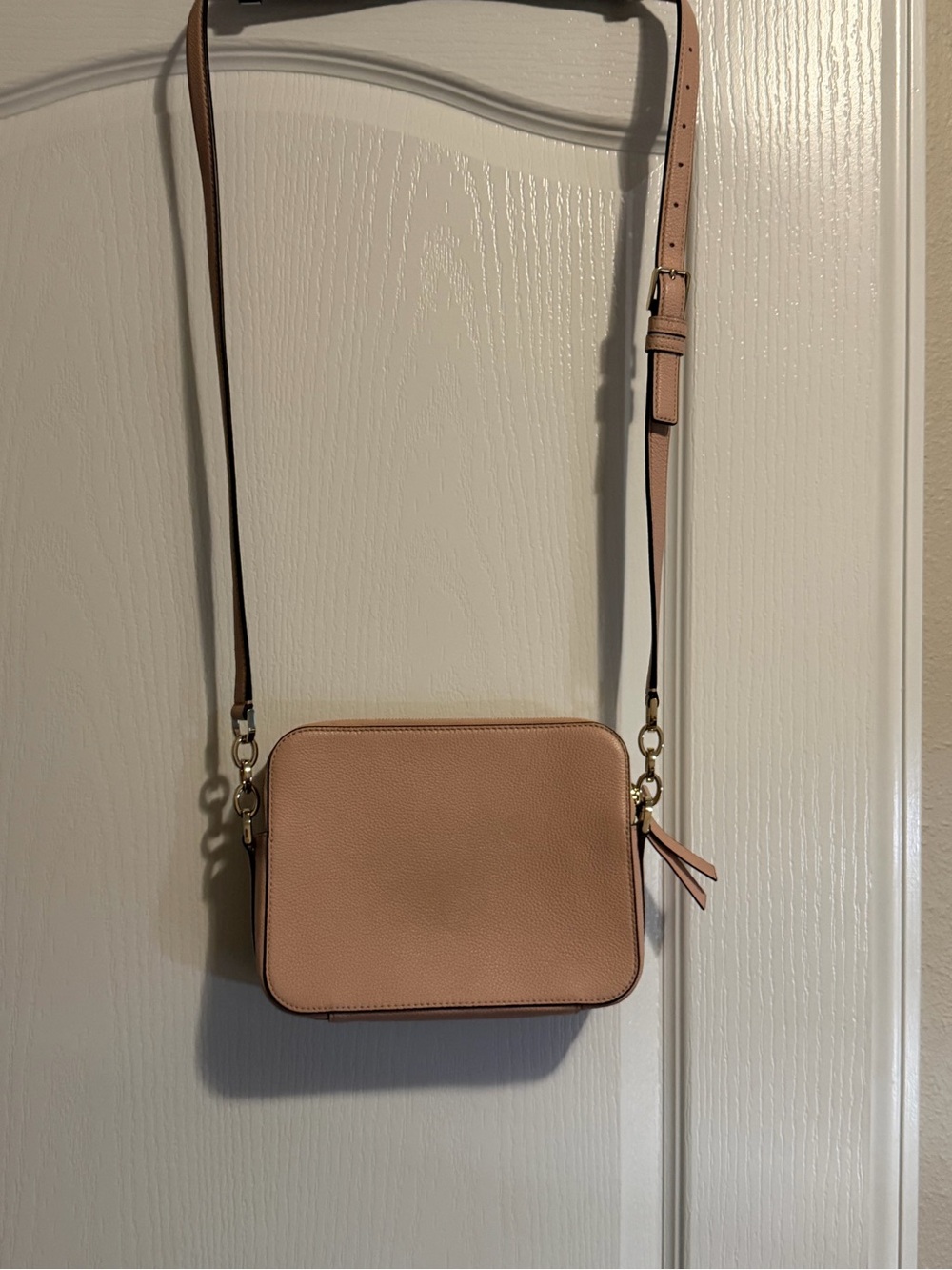 kate spade Blush Pink Leather Crossbody with Flamingo Patch - Picture 4 of 10